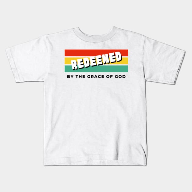 Redeemed shirt/ Christian Shirt/ Christian Design Kids T-Shirt by Patrickchastainjr